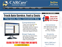 Tablet Screenshot of carcaresoftware.com